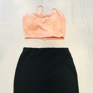 Charlotte Russe Pink crop top